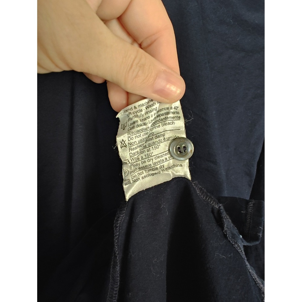 Marbas Polo Golf Short Short Sleeve Navy Blue Cotton Lexus Nevada‎ Celebrity L - Picture 10 of 10